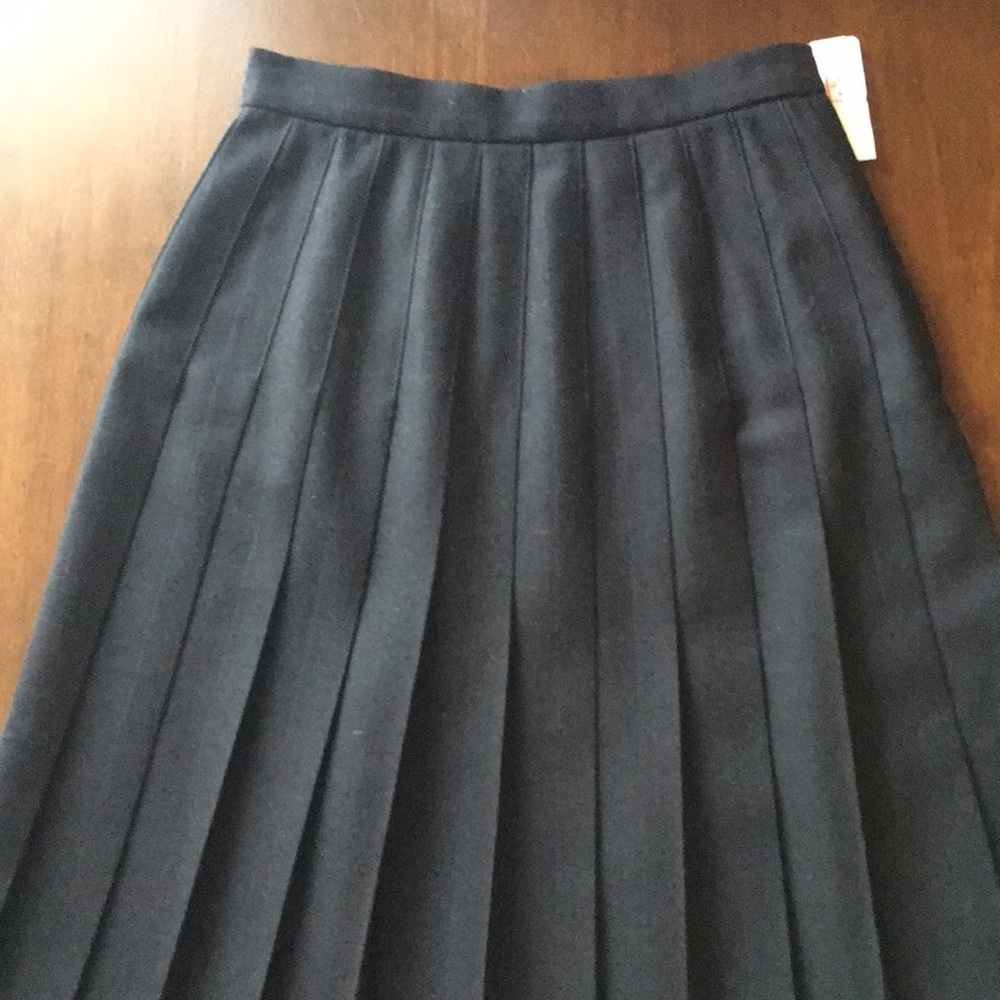 Talbots black wool skirt